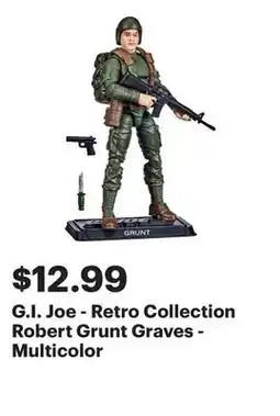 Best Buy G.I. Joe - Retro Collection Robert Grunt Graves - Multicolor offer