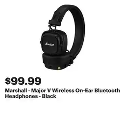 Best Buy Marshall - Major V Wireless On-Ear Bluetooth Headphones - Black offer