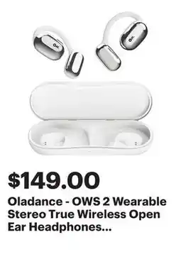 Best Buy Oladance - OWS 2 Wearable Stereo True Wireless Open Ear Headphones - Space Silver offer