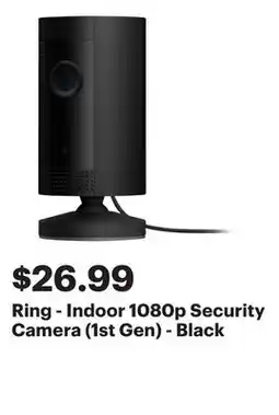 Best Buy Ring - Indoor 1080p Security Camera (1st Gen) - Black offer