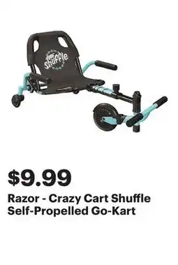 Best Buy Razor - Crazy Cart Shuffle Self-Propelled Go-Kart offer