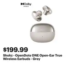 Best Buy Shokz - OpenDots ONE Open-Ear True Wireless Earbuds - Grey offer