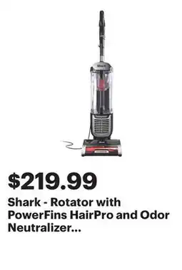 Best Buy Shark - Rotator with PowerFins HairPro and Odor Neutralizer Technology Upright Vacuum - Charcoal offer