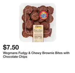 Wegmans Wegmans Fudgy & Chewy Brownie Bites with Chocolate Chips offer