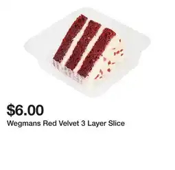 Wegmans Wegmans Red Velvet 3 Layer Slice offer