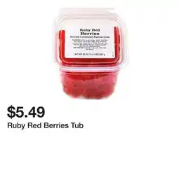 Wegmans Ruby Red Berries Tub offer