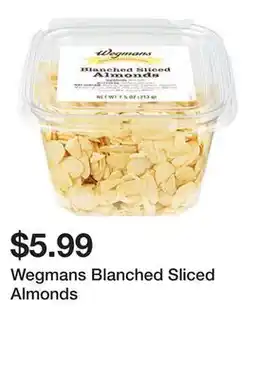 Wegmans Wegmans Blanched Sliced Almonds offer