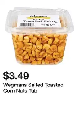 Wegmans Wegmans Salted Toasted Corn Nuts Tub offer