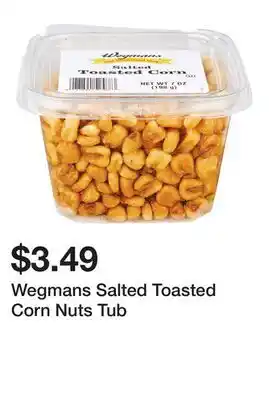 Wegmans Wegmans Salted Toasted Corn Nuts Tub offer