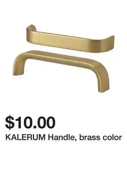 Ikea KALERUM Handle, brass color offer