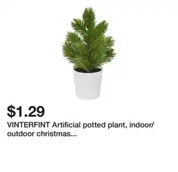Ikea VINTERFINT Artificial potted plant, indoor/outdoor christmas tree/green offer