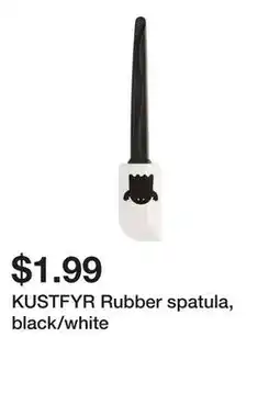 Ikea KUSTFYR Rubber spatula, black/white offer
