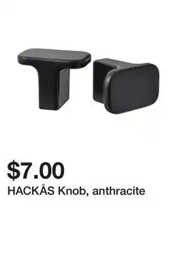 Ikea HACKĂ…S Knob, anthracite offer