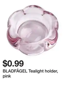 Ikea BLADFÅGEL Tealight holder, pink offer