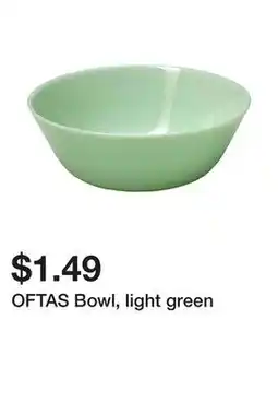 Ikea OFTAS Bowl, light green offer