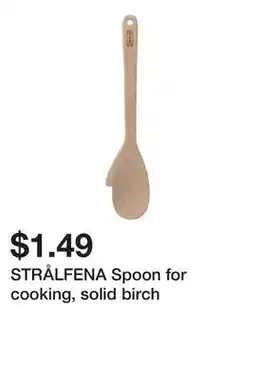 Ikea STRĂ…LFENA Spoon for cooking, solid birch offer