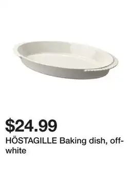 Ikea HÖSTAGILLE Baking dish, off-white offer