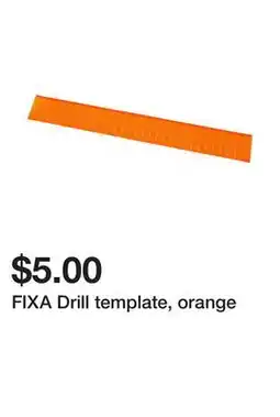 Ikea FIXA Drill template, orange offer