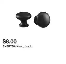 Ikea ENERYDA Knob, black offer