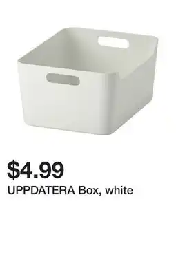 Ikea UPPDATERA Box, white offer