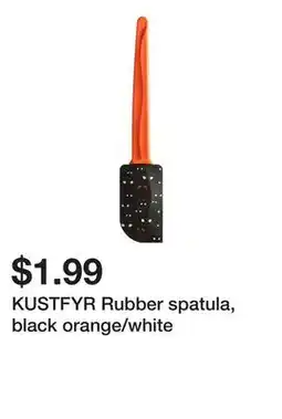 Ikea KUSTFYR Rubber spatula, black orange/white offer