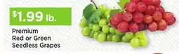 Heinen's Premium Red or Green Seedless Grapes offer