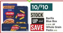 Heinen's Barilla Blue Box 12-16 OZ. or Whole Grain Pasta 16 OZ offer