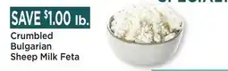 Heinen's Crumbled Bulgarian Sheep Milk Feta offer