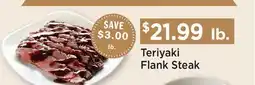 Heinen's Teriyaki Flank Steak offer