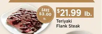 Heinen's Teriyaki Flank Steak offer