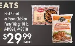 Smart & Final First Street or Tyson Chicken Party Wings offer