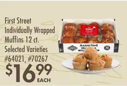 Smart & Final First Street Individually Wrapped Muffins offer