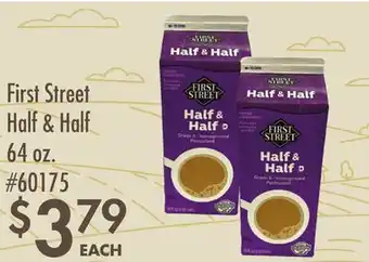 Smart & Final First Street Half & Half offer