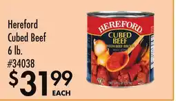 Smart & Final Hereford Cubed Beef offer