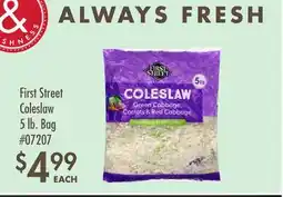 Smart & Final First Street Coleslaw offer