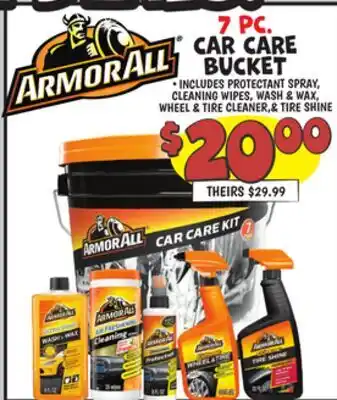 Ollie's 7 PC. CAR CARE BUCKET offer