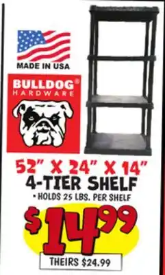 Ollie's 52 X 24 X 14 4-TIER SHELF offer