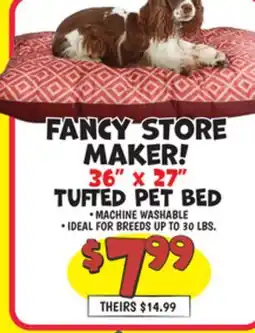Ollie's 36 X 27 TUFTED PET BED offer