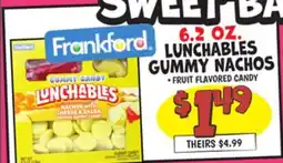 Ollie's 6.2 OZ. LUNCHABLES GUMMY NACHOS offer