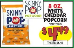 Ollie's 8 OZ. WHITE CHEDDAR POPCORN offer