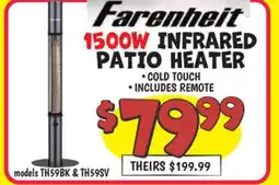 Ollie's 1500W INFRARED PATIO HEATER offer