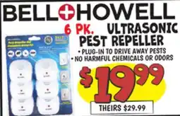 Ollie's BELL+HOWELL 6 PK. ULTRASONIC PEST REPELLER offer
