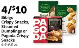 Fareway Bibigo Crispy Snacks and Steamed Dumplings or Pagoda Crispy Snacks offer