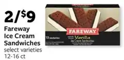 Fareway Fareway Ice Cream Sandwiches offer