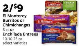Fareway El Monterey Burritos or Chimichangas offer