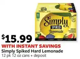 Fareway Simply Spiked Hard Lemonade offer