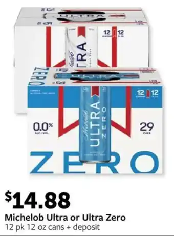 Fareway Michelob Ultra or Ultra Zero offer