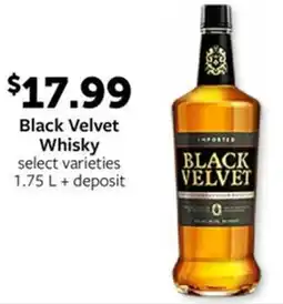 Fareway Black Velvet Whisky offer