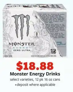 Fareway Monster Energy Drinks offer