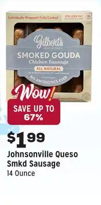 Grocery Outlet Queso Smkd Sausage offer